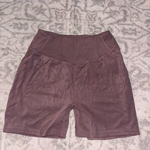 Alphalete Women's Mauve High Waist Athletic Shorts